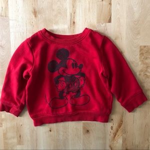 Disney red fleece sweater